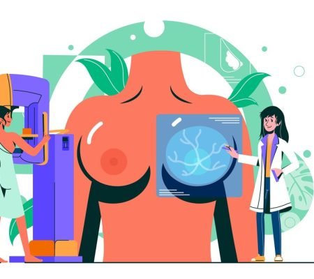 hand-drawn-flat-design-mammography-illustration_23-2149367386